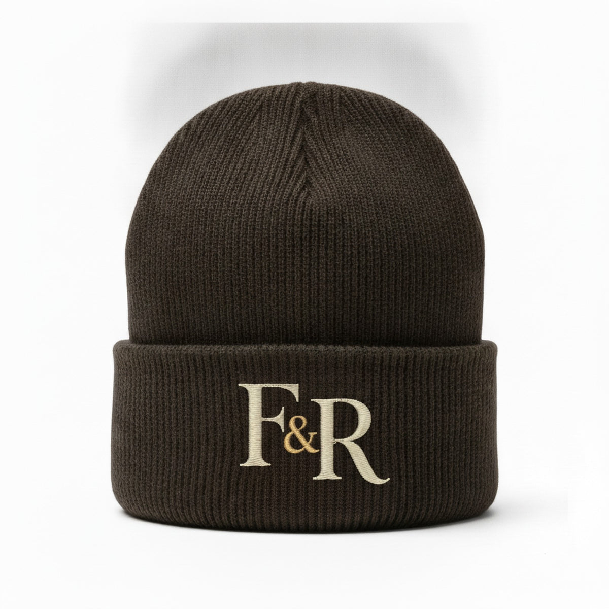 Cuffed Beanie in Brown