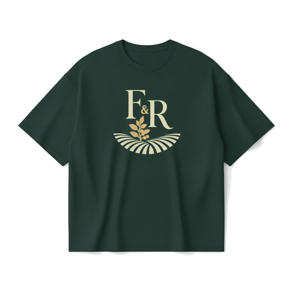 Heavyweight Boxy Tee in Forest