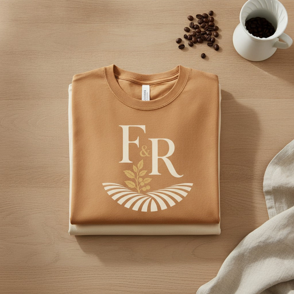 Heavyweight Boxy Tee, flat lay, toast
